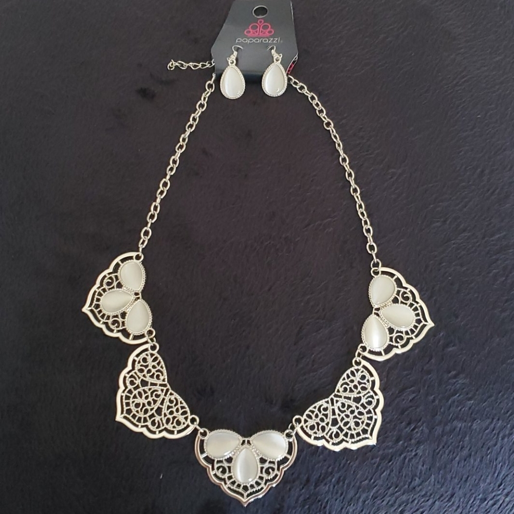 Paparazzi Earrings and Necklace Set